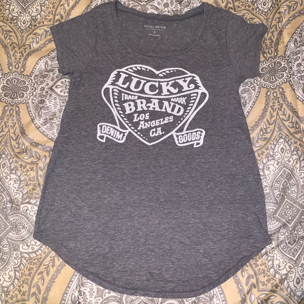 Lucky Brand Heather Gray T-Shirt